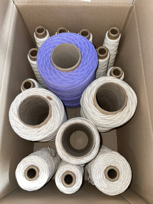 Box 4 - Natural Cotton & Purple String
