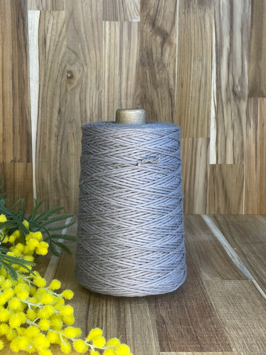 2mm Twisted Cotton Grey