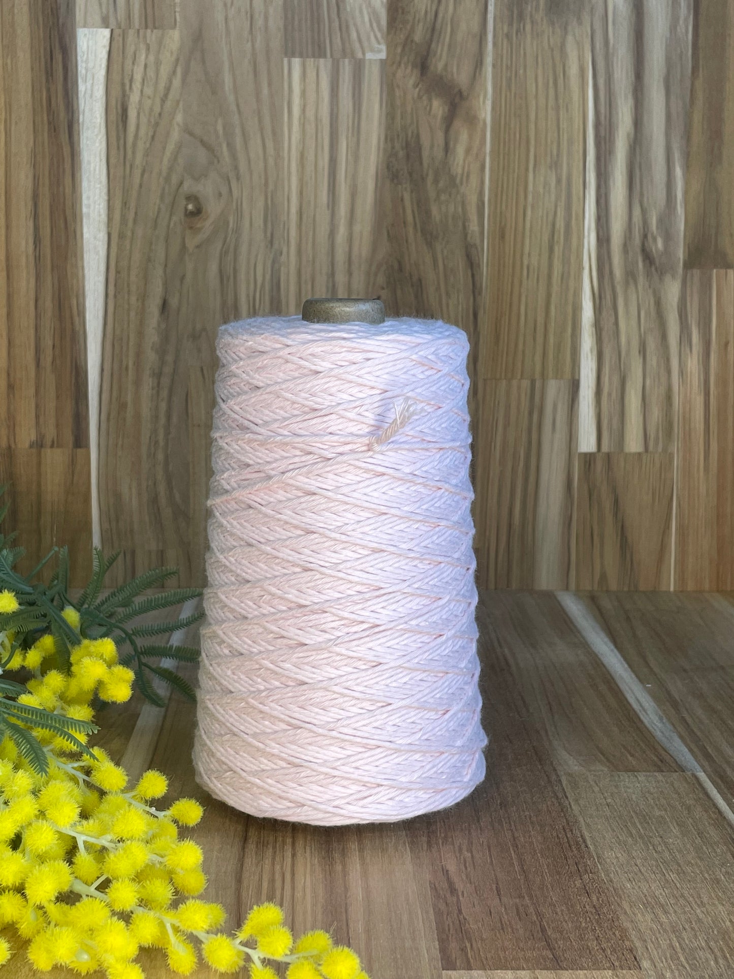 2mm Twisted Cotton Pastel Pink