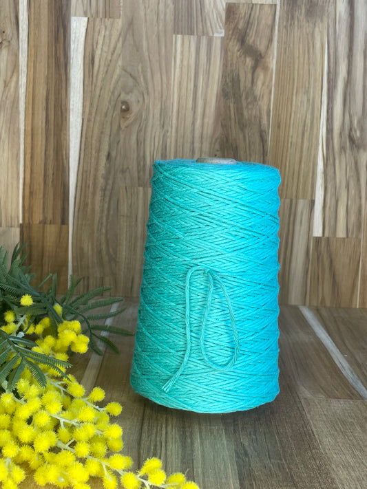 2mm Twisted Cotton Turquoise