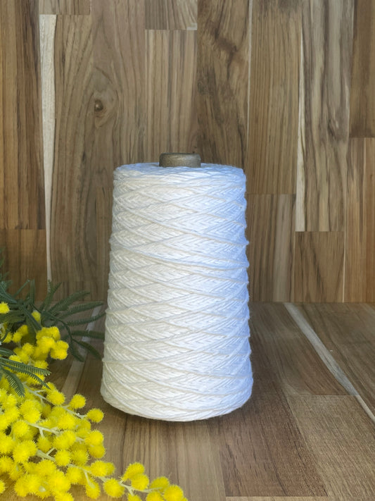 2mm Twisted Cotton White