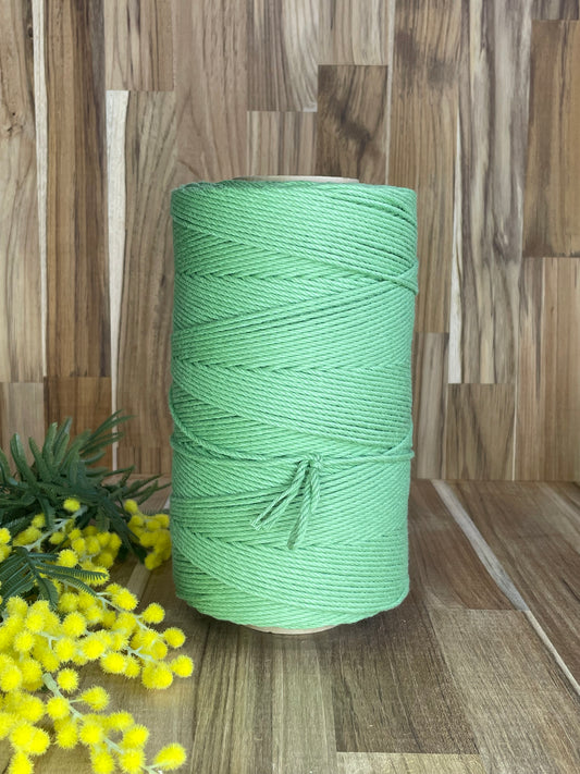 3mm Twisted Rope Green