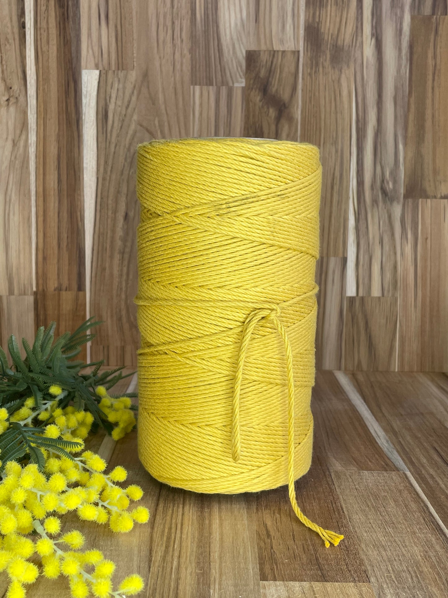 3mm Twisted Rope Mustard