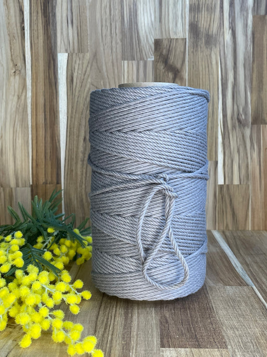 4mm Twisted Rope Grey