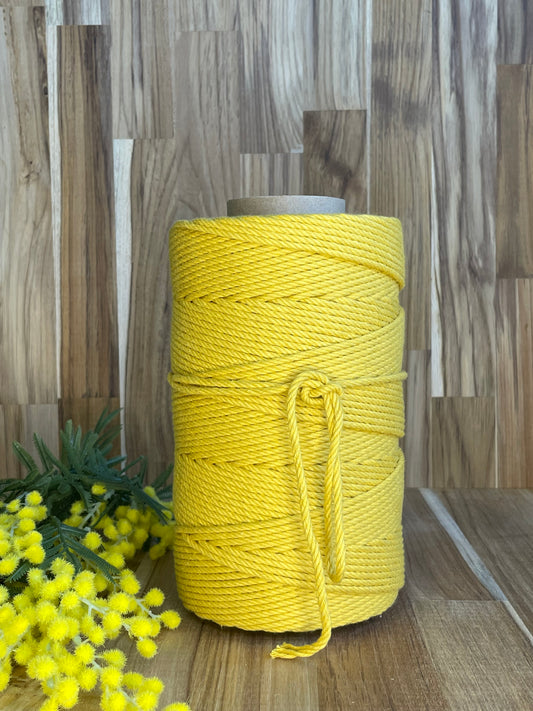 4mm Twisted Rope Mustard