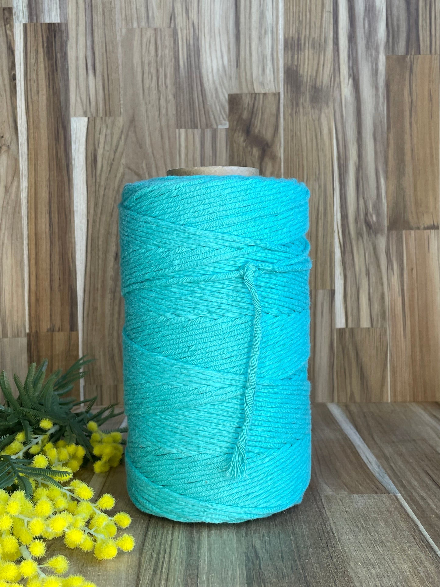 4mm Single Twist Cotton Turquoise