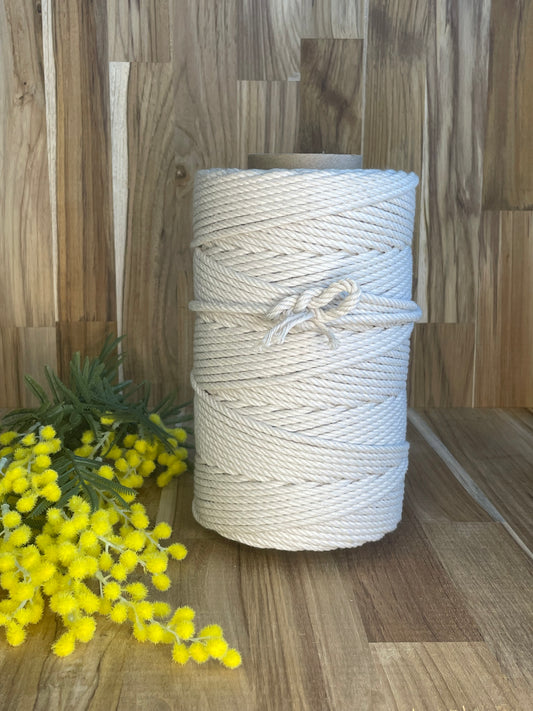 5mm Twisted Rope Beige