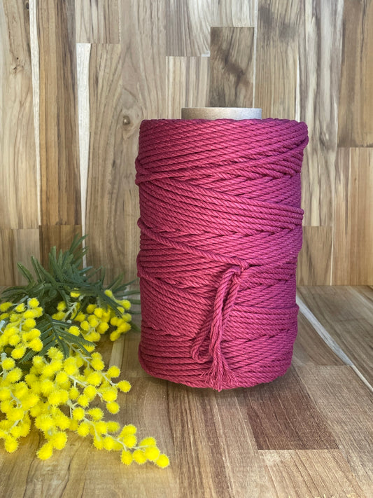 5mm Twisted Rope Maroon