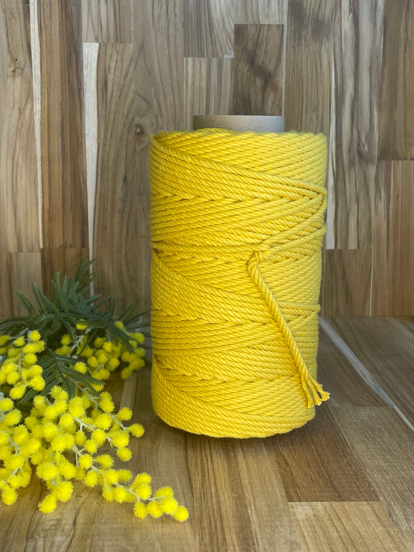 5mm Twisted Rope Mustard