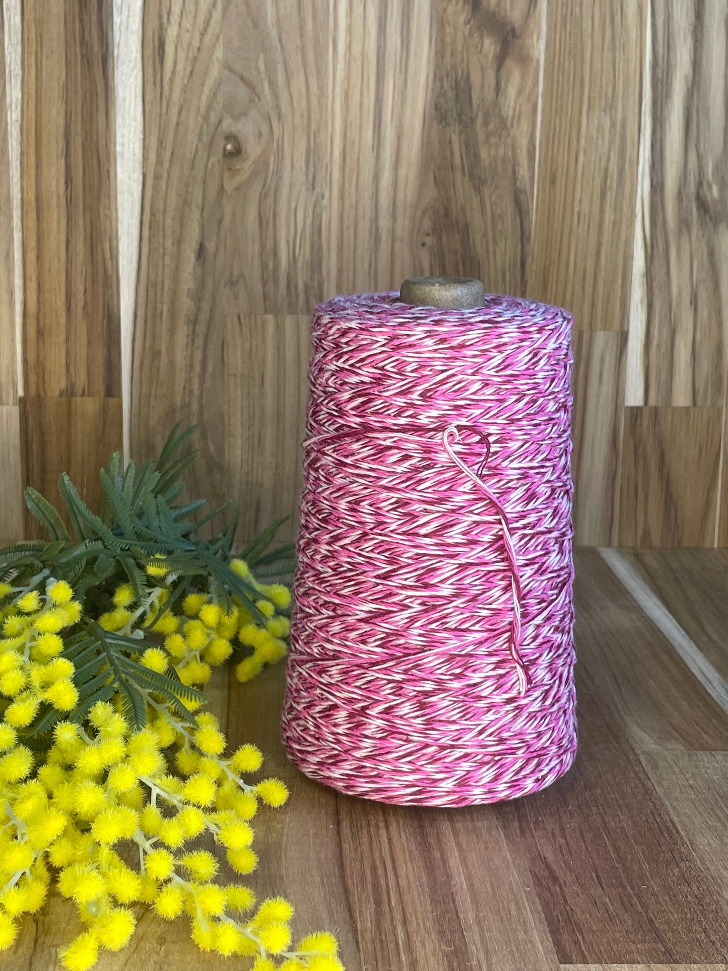 1.5mm Twisted Cotton Trio of Pinks