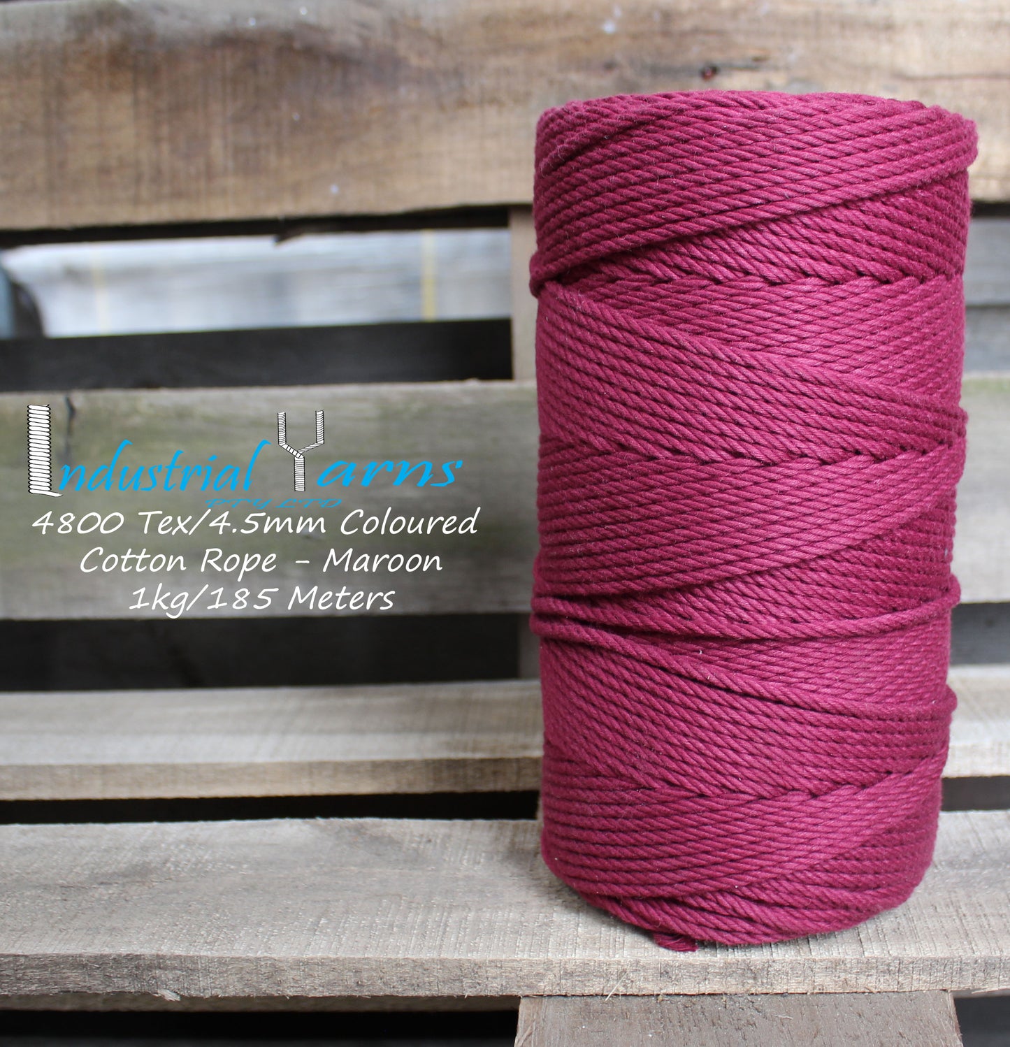 4.5mm Twisted Rope Maroon